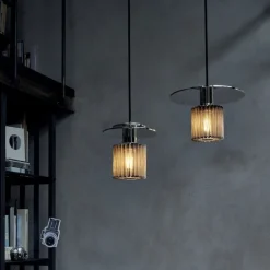 In The Sun Ø190 taklampa silver/guld