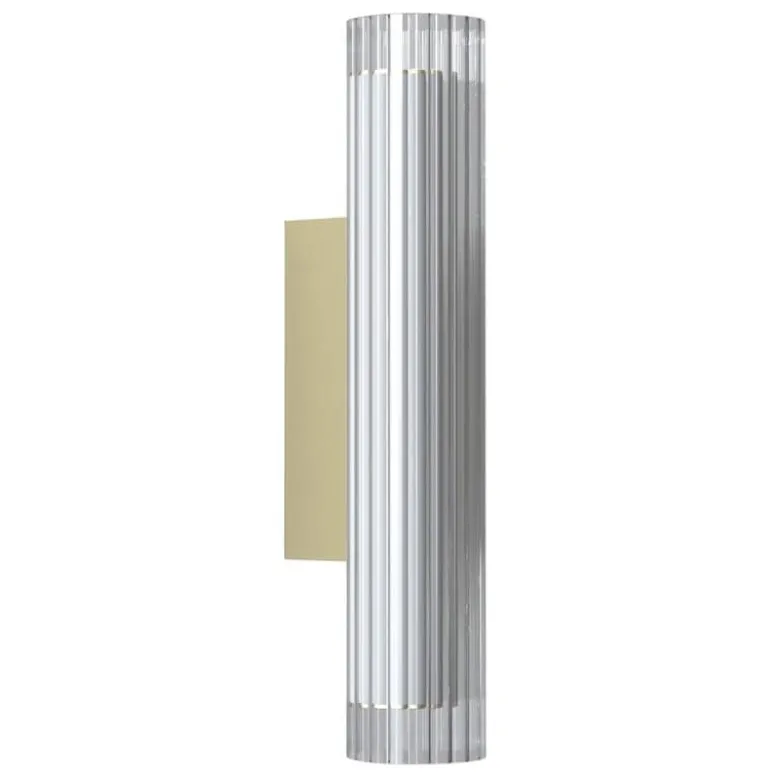 Io 420 vägglampa IP44 matt guld