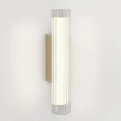 Io 420 vägglampa IP44 matt guld