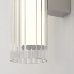 Io 420 vägglampa IP44 polerad krom