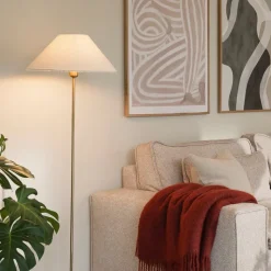 Iris Bouclé 45 lampskärm cremevit
