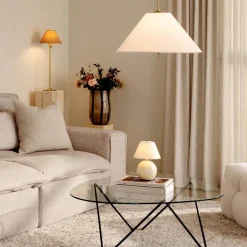 Iris 16 portabel bordslampa creme