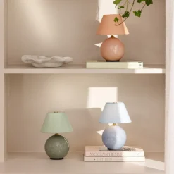 Iris 16 portabel bordslampa duvblå