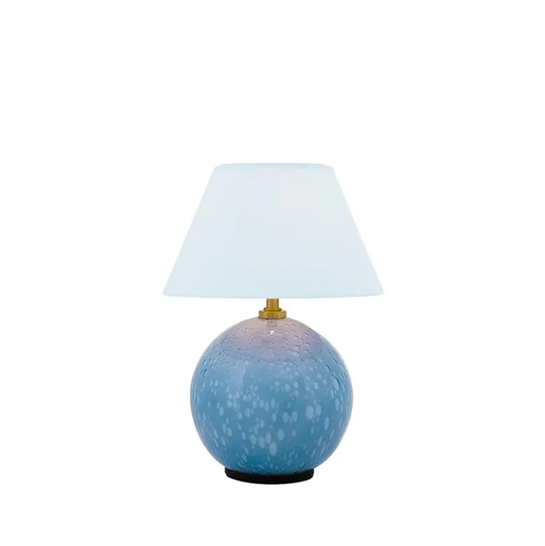 Iris 16 portabel bordslampa duvblå