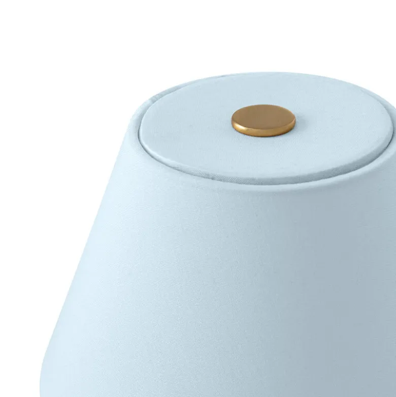 Iris 16 portabel bordslampa duvblå
