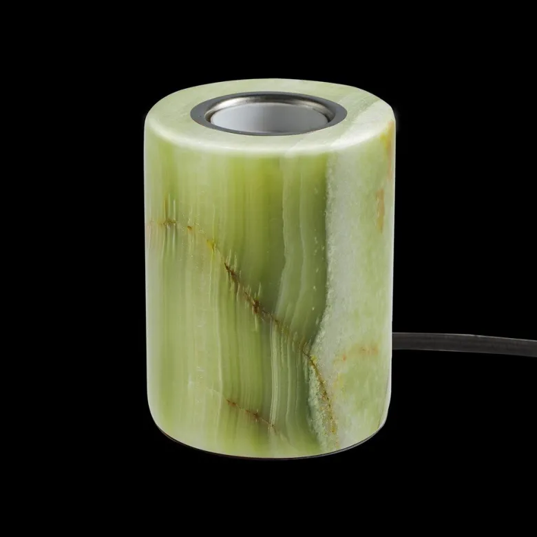 Jade bordslampa grön silk