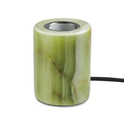 Jade bordslampa grön silk