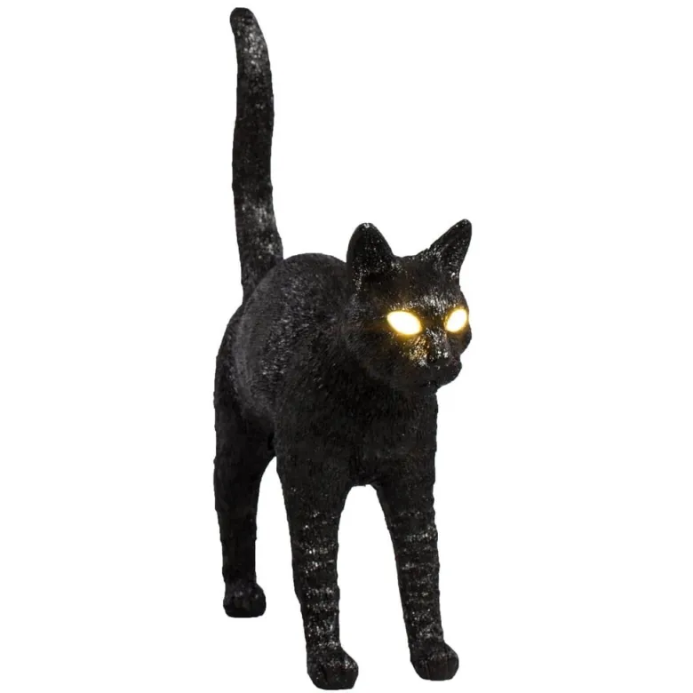 Jobby The Cat bordslampa svart