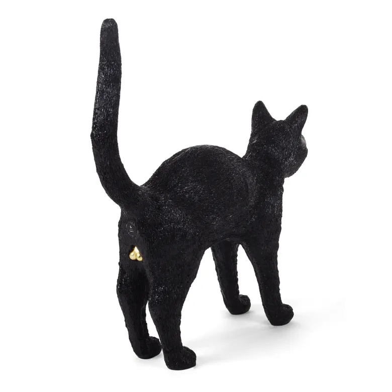 Jobby The Cat bordslampa svart