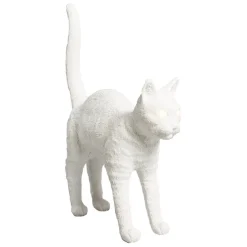 Jobby The Cat bordslampa vit