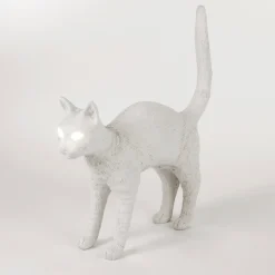 Jobby The Cat bordslampa vit