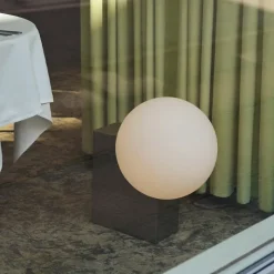 Journey SHY4 Golvlampa Brushed Steel Opal Glass