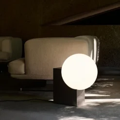 Journey SHY4 Golvlampa Brushed Steel Opal Glass
