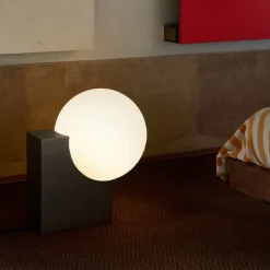 Journey SHY4 Golvlampa Brushed Steel Opal Glass