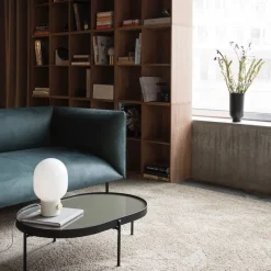 JWDA liten Bordslampa concrete ljusgrå/mässing