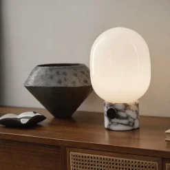JWDA stor Bordslampa calacatta viola marmor