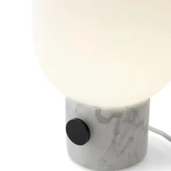JWDA stor Bordslampa vit marmor