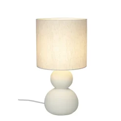 Kalamata bordslampa naturvit