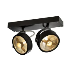 Kalu 2:a QPAR111 LED vägg/taklampa svart
