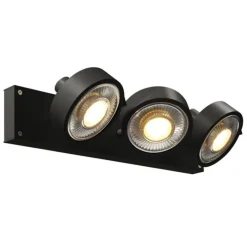 Kalu 3:a QPAR111 LED vägg/taklampa svart