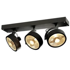 Kalu 3:a QPAR111 LED vägg/taklampa svart
