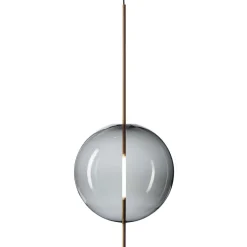 Kandinsky 45 Pendant lamp Smoked grey, brass