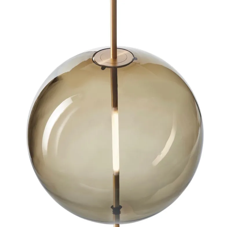 Kandinsky 45 Pendant lamp Smoked brown, brass