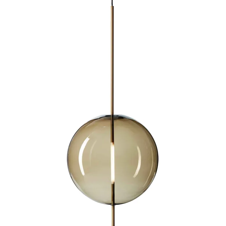 Kandinsky 45 Pendant lamp Smoked brown, brass