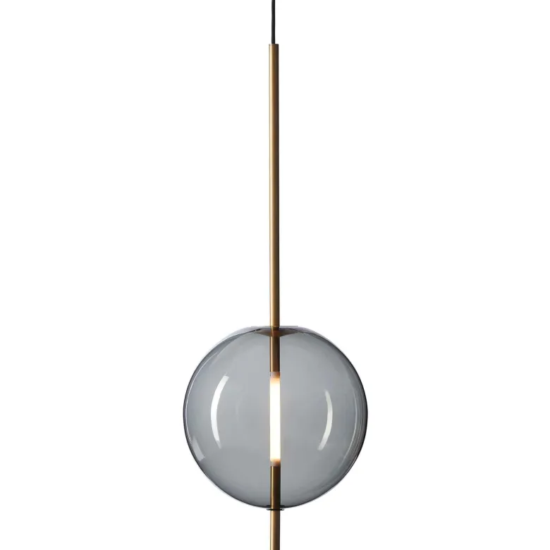 Kandinsky 30 Pendant lamp Smoked grey, brass