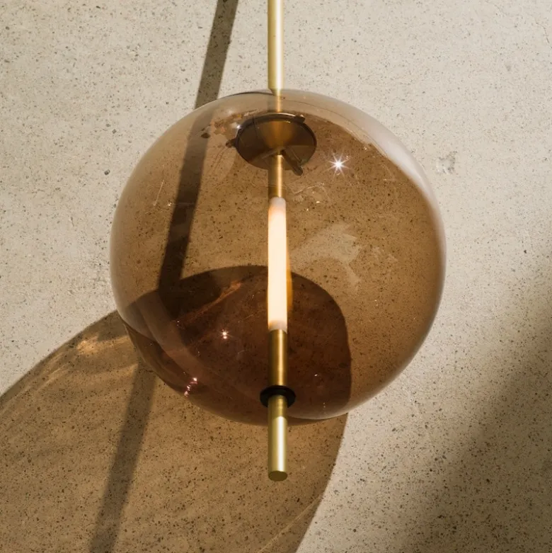 Kandinsky 30 Pendant lamp Smoked brown, brass