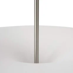 Kantarell Ø55 taklampa nickelpläterad/vit
