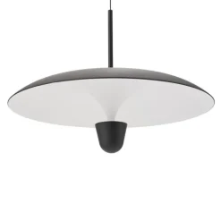 Kantarell Ø55 taklampa svart/vit