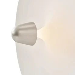 Kantarell vägglampa/plafond Ø55 nickel