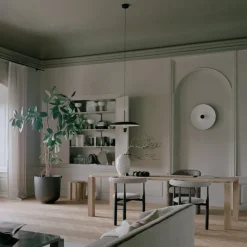 Kantarell vägglampa/plafond Ø55 svart