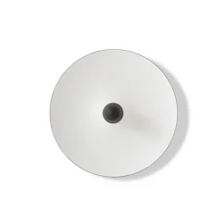 Kantarell vägglampa/plafond Ø55 svart