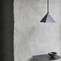 Kare taklampa blackened stainless steel