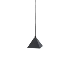 Kare taklampa blackened stainless steel