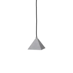 Kare taklampa tumbled stainless steel