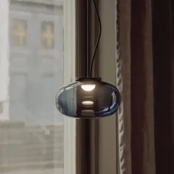 Karl-Johan Ø230 taklampa rökfärgat glas