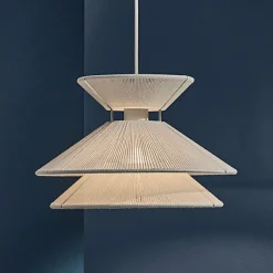 Kiku taklampa white