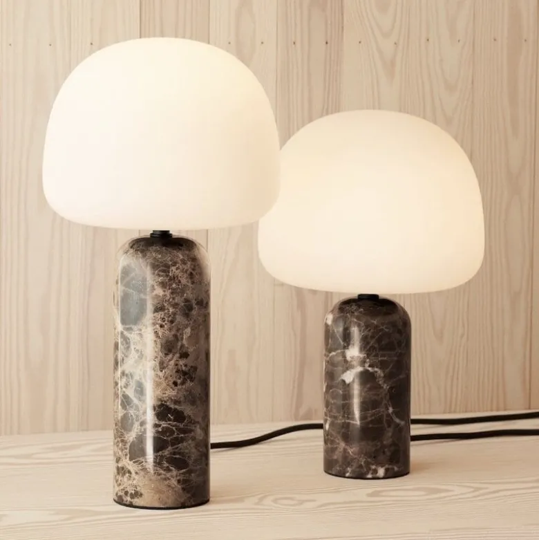 Kin H33 bordslampa brun marmor