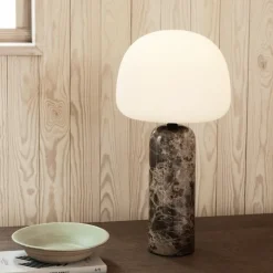 Kin H40 bordslampa brun marmor