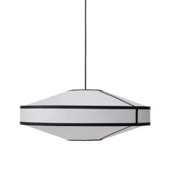Kite Ø75 taklampa vit/svart