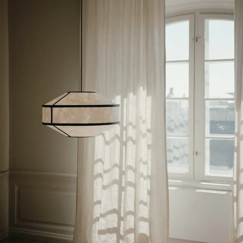 Kite Ø55 taklampa vit/svart