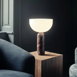 Kizu large bordslampa rosso levanto