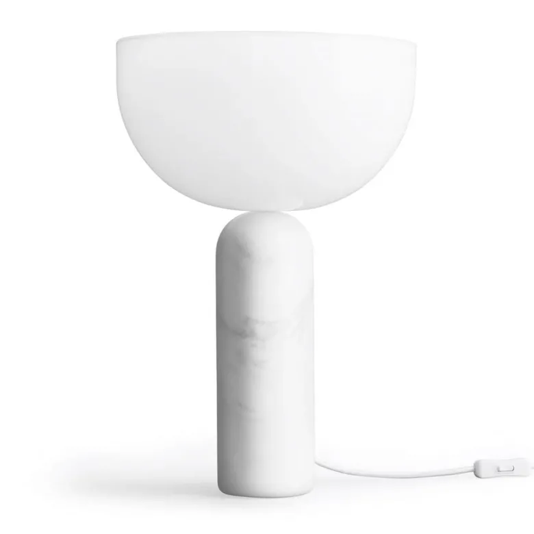 Kizu large bordslampa vit marmor