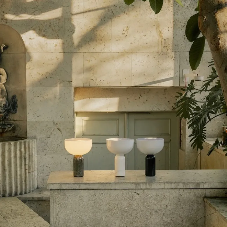 Kizu portable bordslampa Black Marble