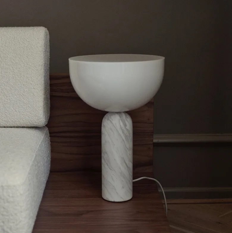 Kizu small bordslampa vit marmor