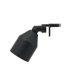 Klip klämlampa svart