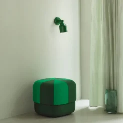 Klip vägglampa grön